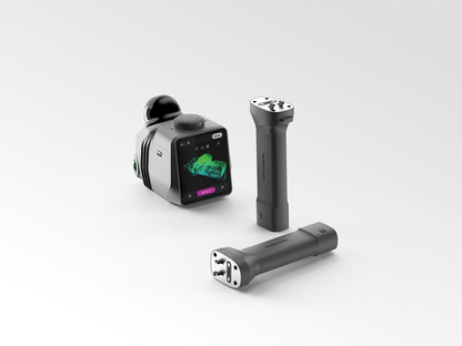 3DMakerpro Raven with extra battery grips: easy-to-swap power for continuous scanning and non-stop field work.